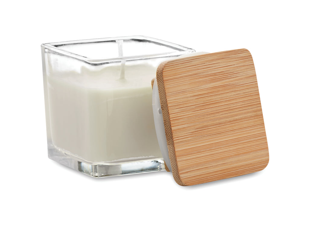 PILA Scented Candle with Bamboo Lid 50g