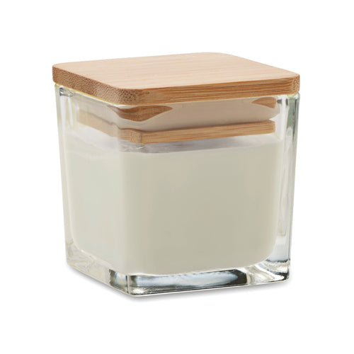 PILA 50g Square Scented Candle with Bamboo Lid