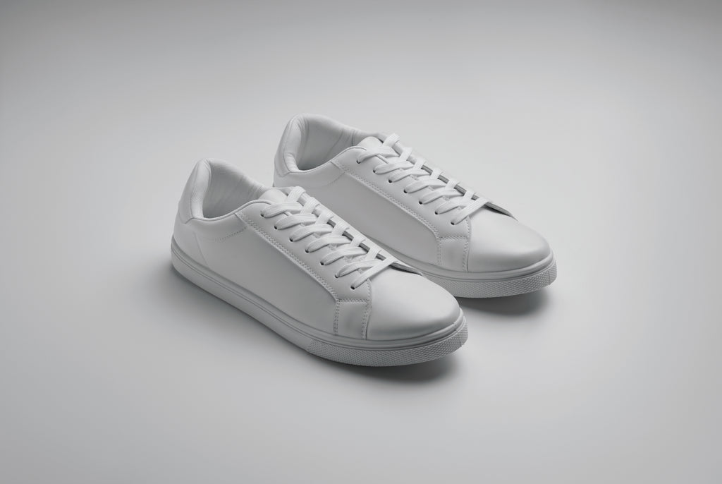 BLANCOS White Lightweight PU Sneakers Size 46