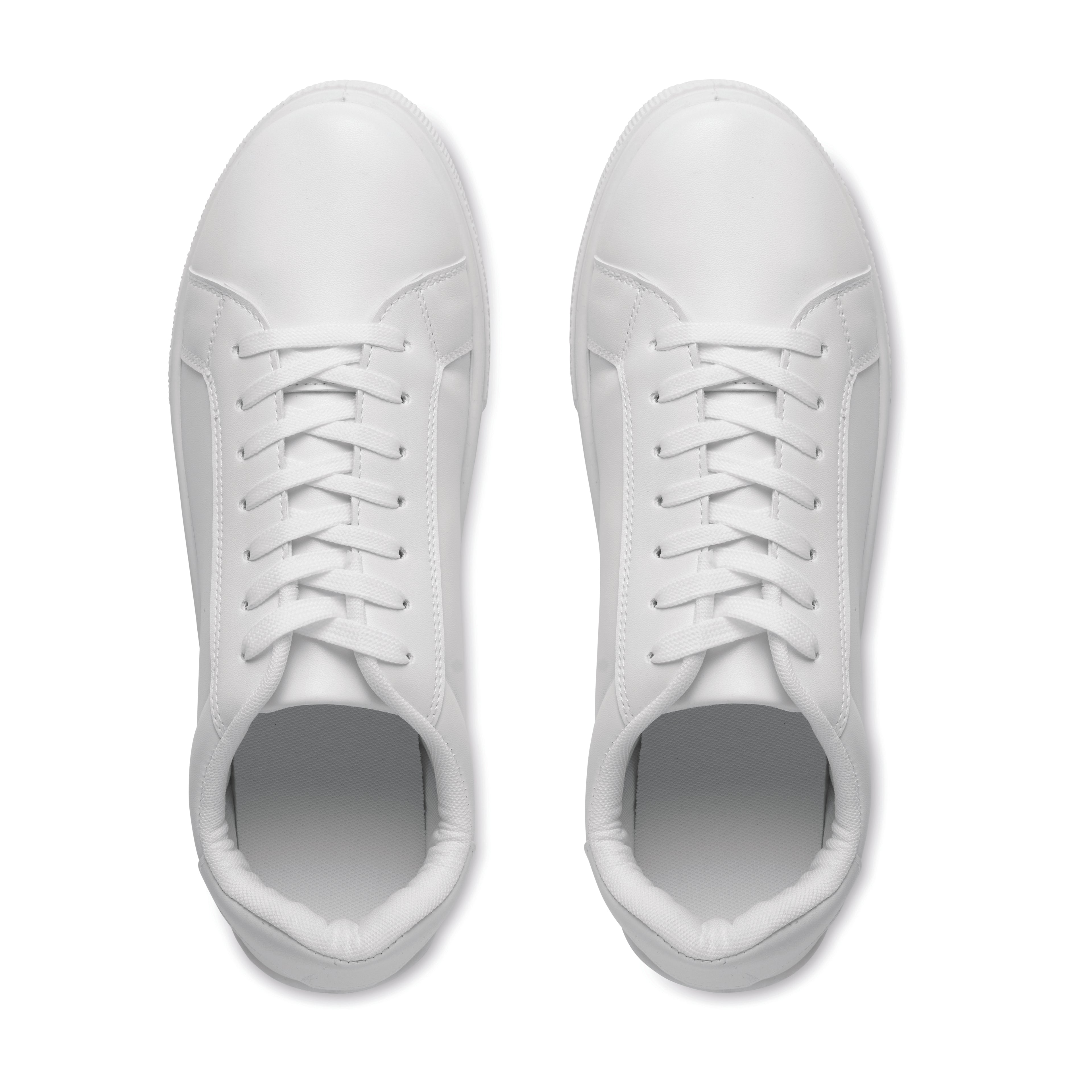 BLANCOS White Lightweight PU Sneakers Size 46