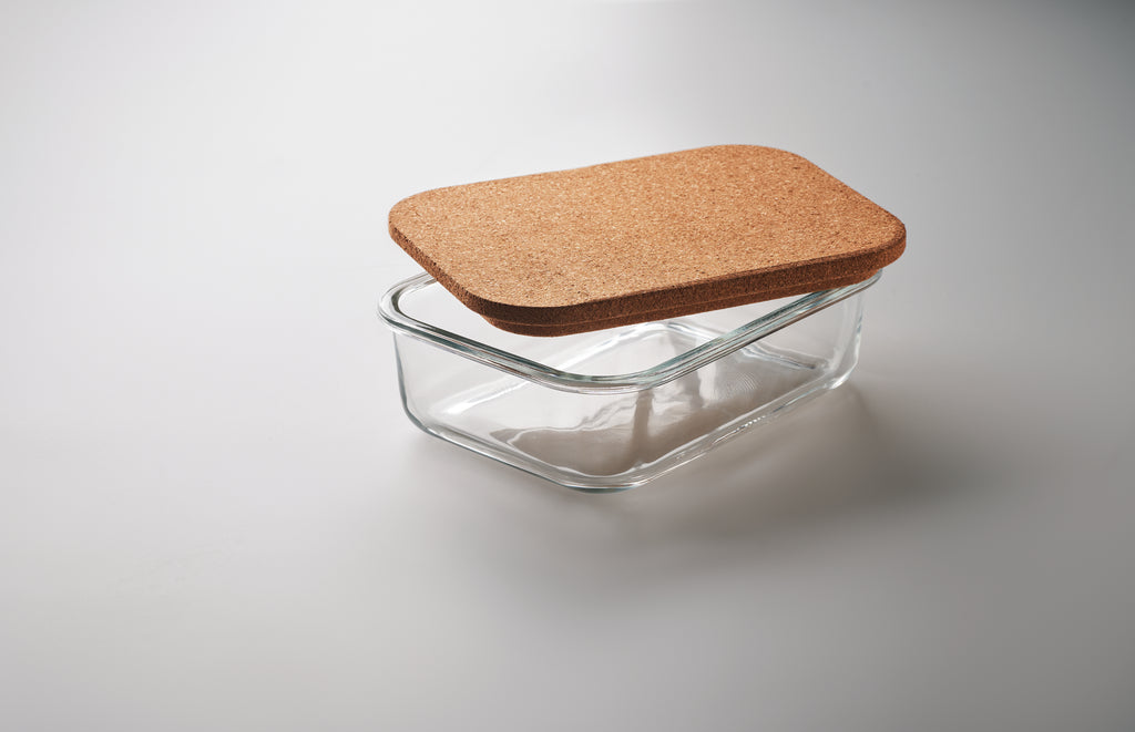 CANOA Glass Lunch Box with Cork Lid