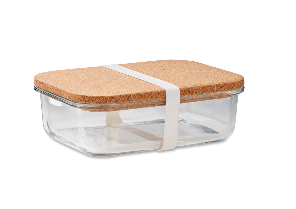 CANOA Glass Lunch Box with Cork Lid