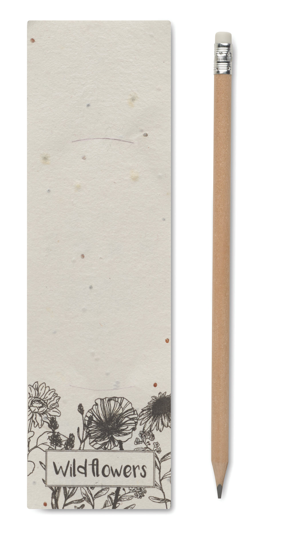 PENSEED Natural Wood Pencil in Wildflower Seed Pouch