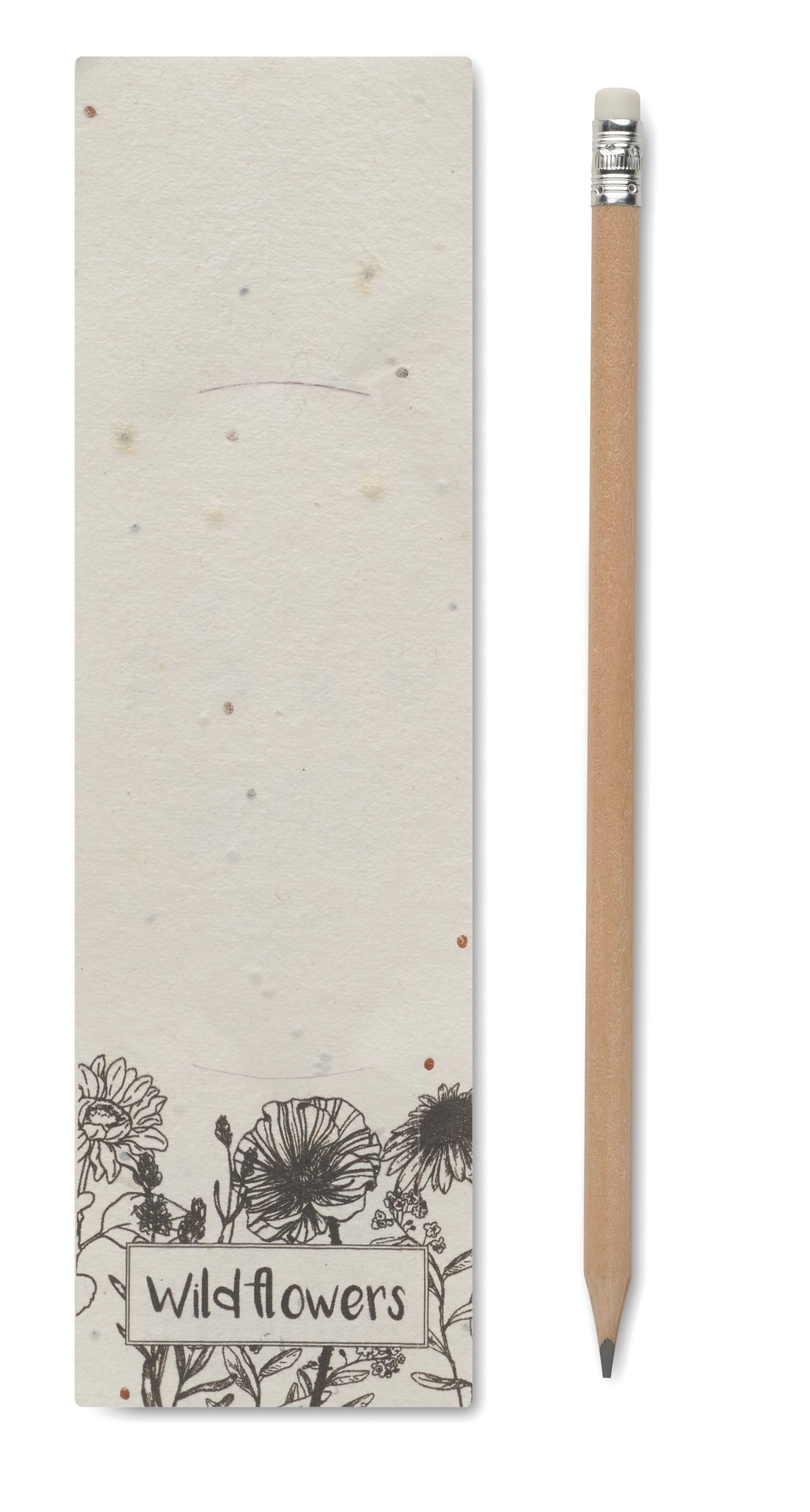 PENSEED Natural Wood Pencil in Wildflower Seed Pouch