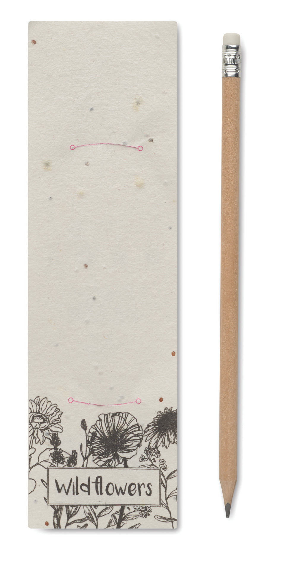 PENSEED Natural Wood Pencil in Wildflower Seed Pouch