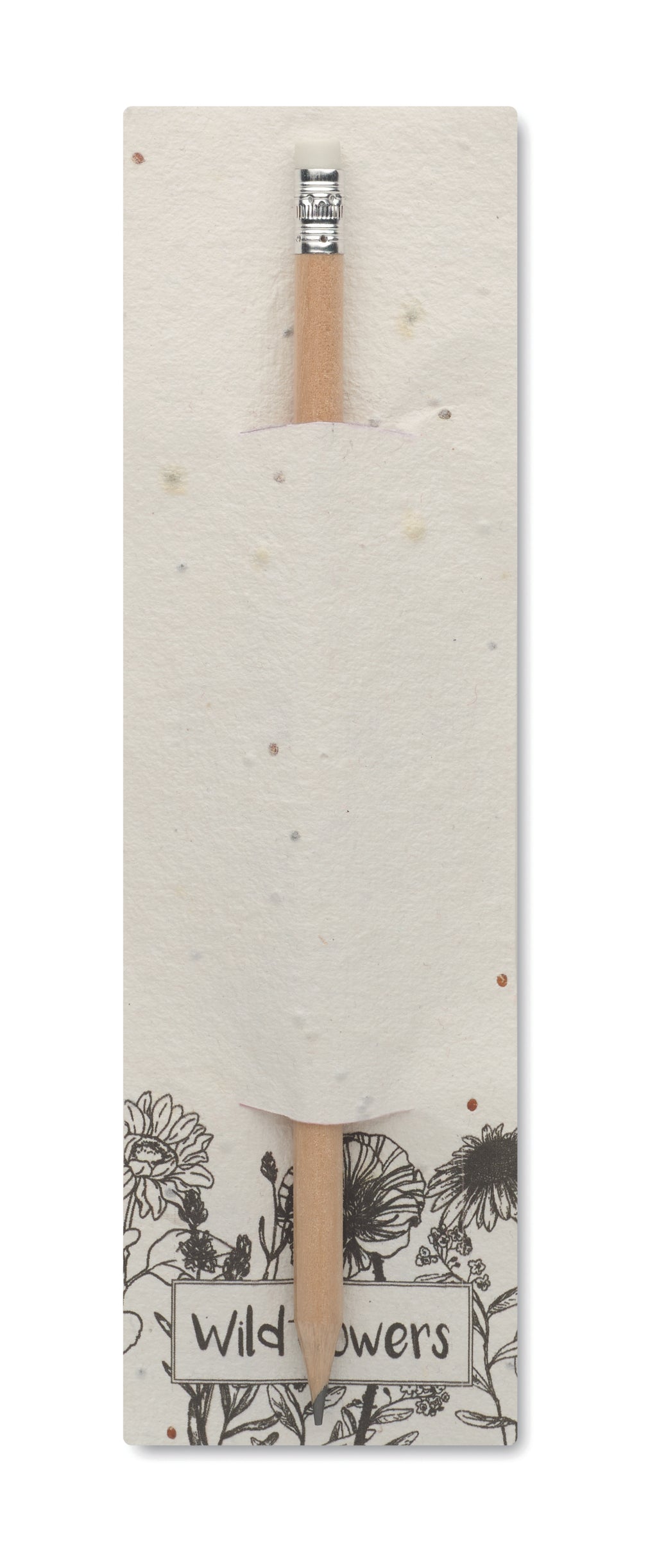 PENSEED Natural Wood Pencil in Wildflower Seed Pouch