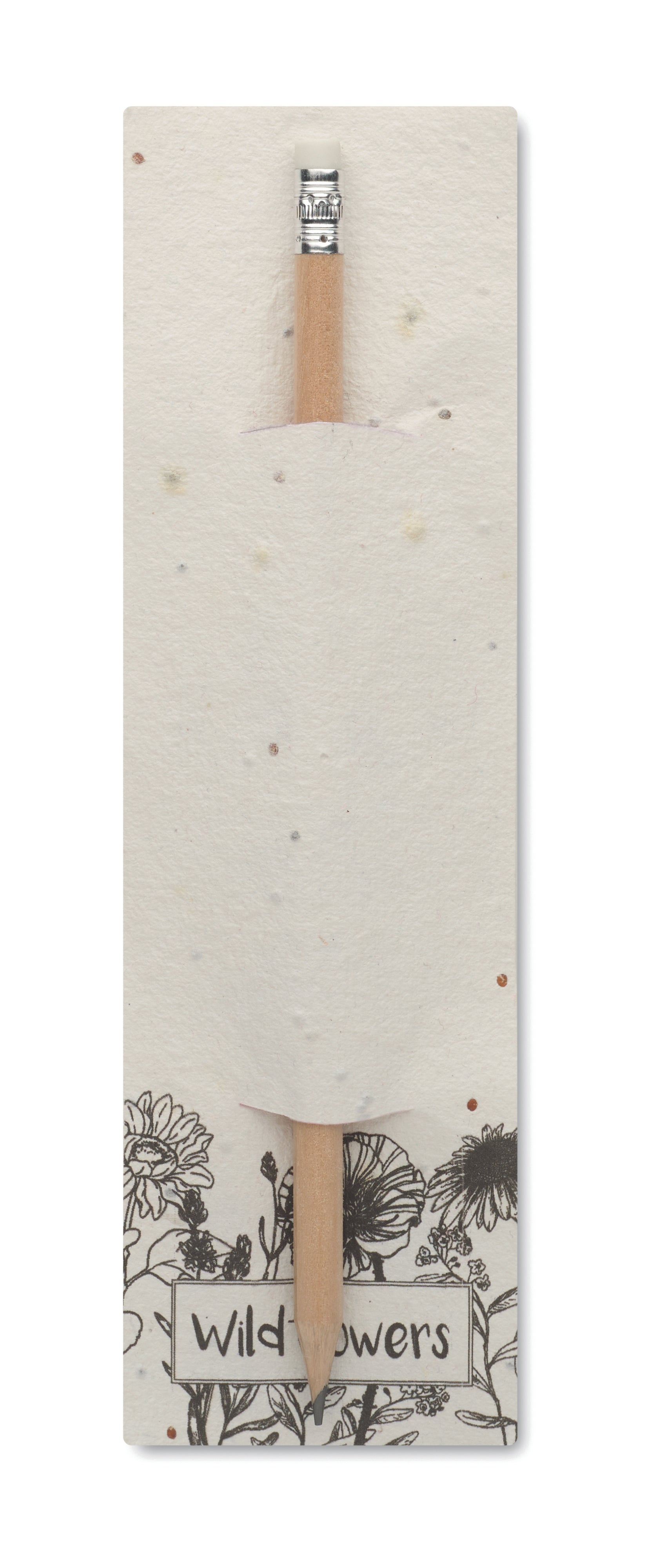 PENSEED Natural Wood Pencil in Wildflower Seed Pouch