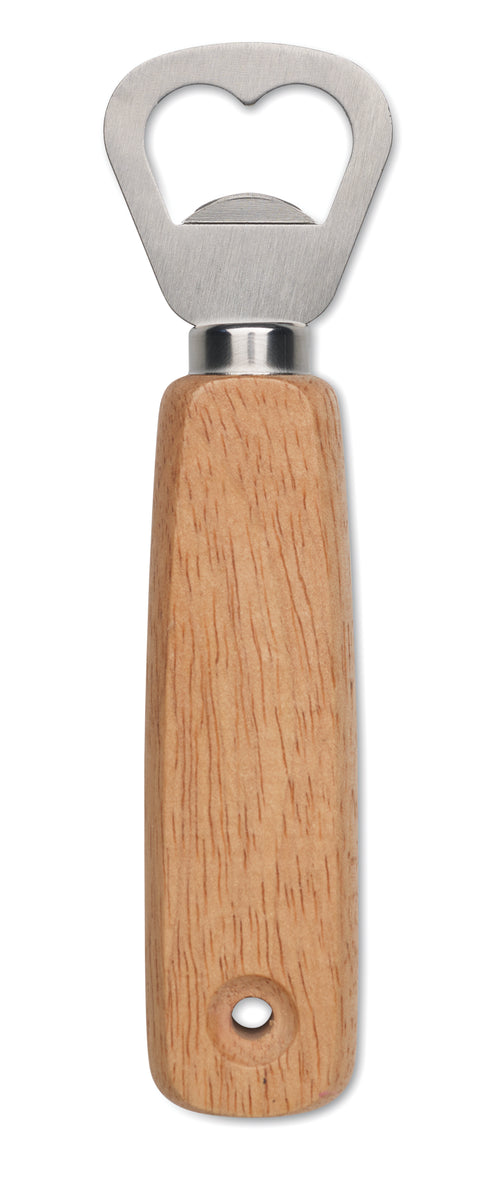 BARTO Oak Wood Bartender Bottle Opener