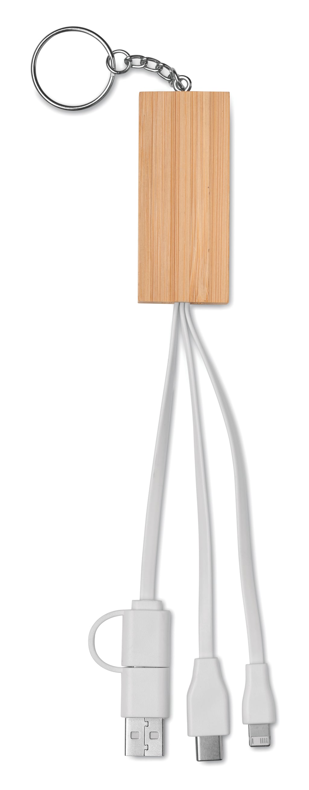 CLAUERC Bamboo Key Ring Phone Stand