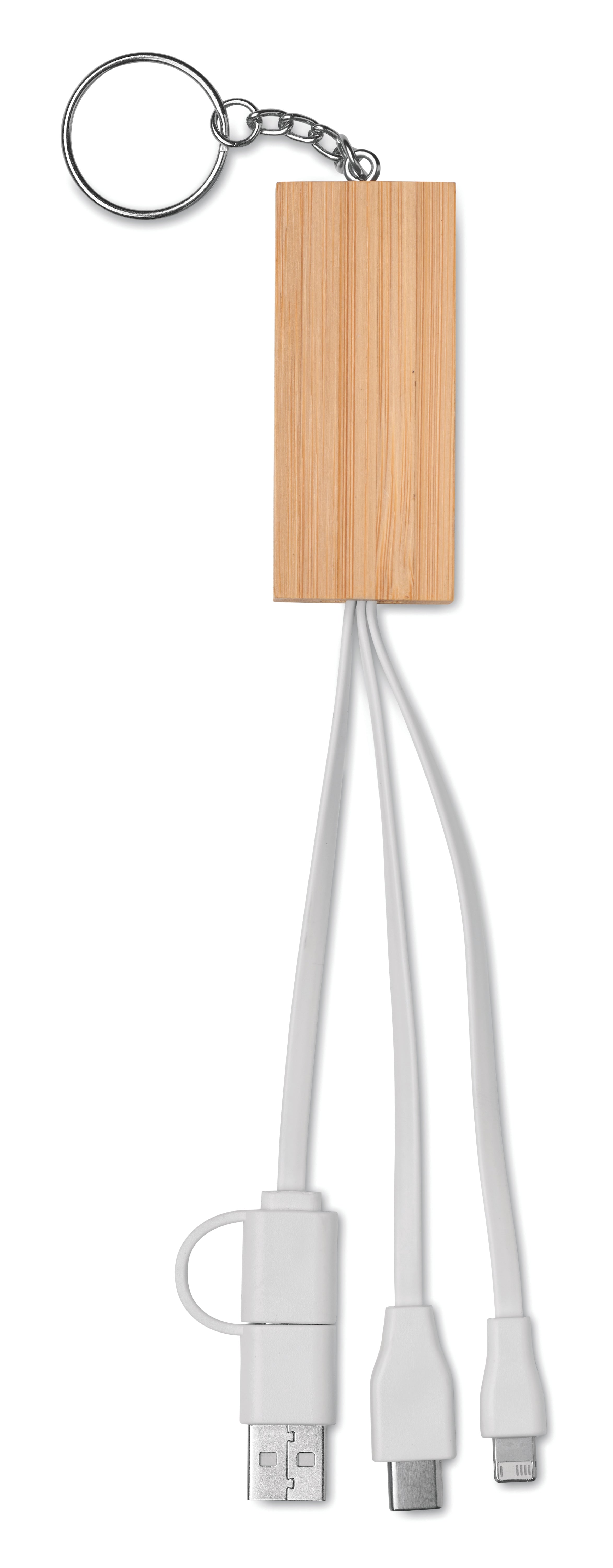 CLAUERC Bamboo Key Ring Phone Stand