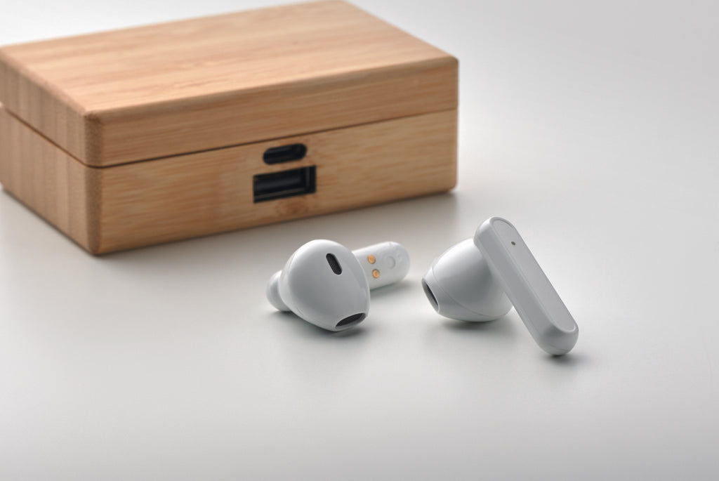 Orebam TWS Earbuds with Bamboo Charging Case