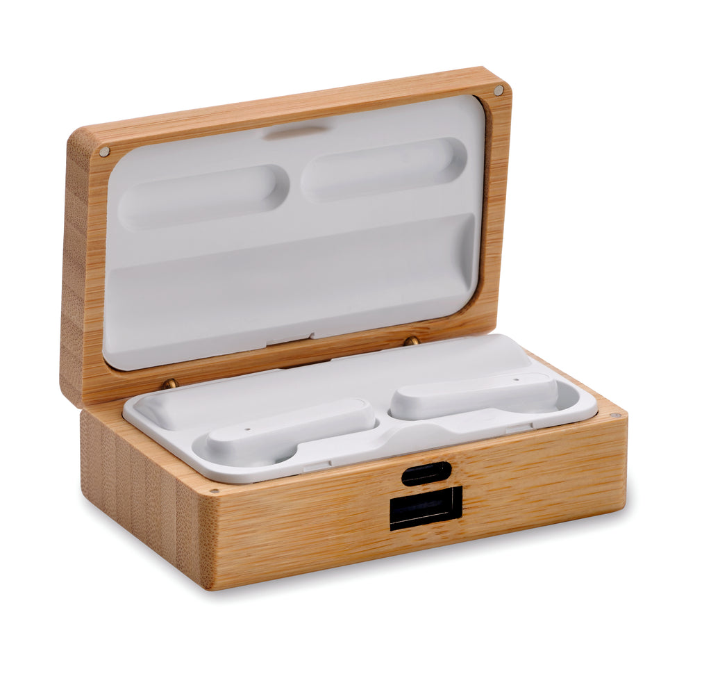 Orebam TWS Earbuds with Bamboo Charging Case