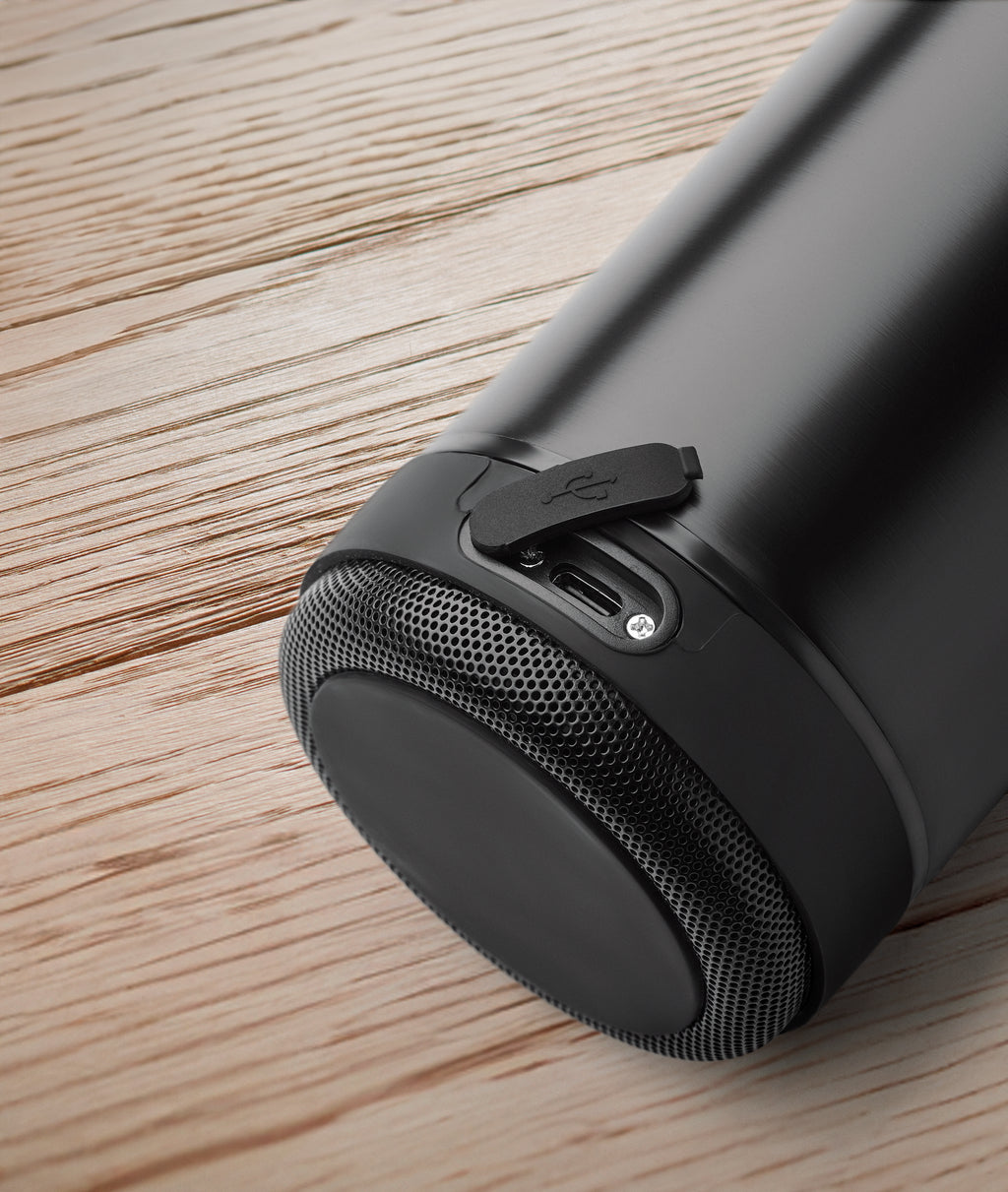 MUSEY Double Wall Bottle with Wireless Speaker