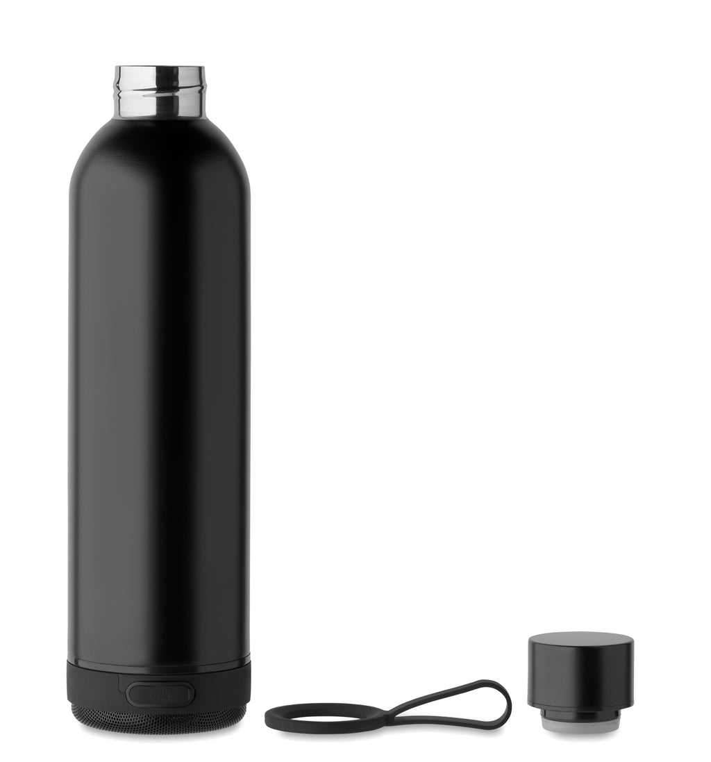 MUSEY Double Wall Bottle with Wireless Speaker
