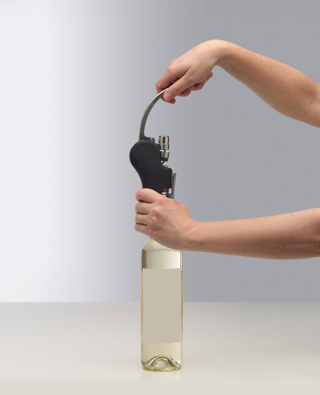 CORCHO Automatic Lever Corkscrew with Rubberised Finish