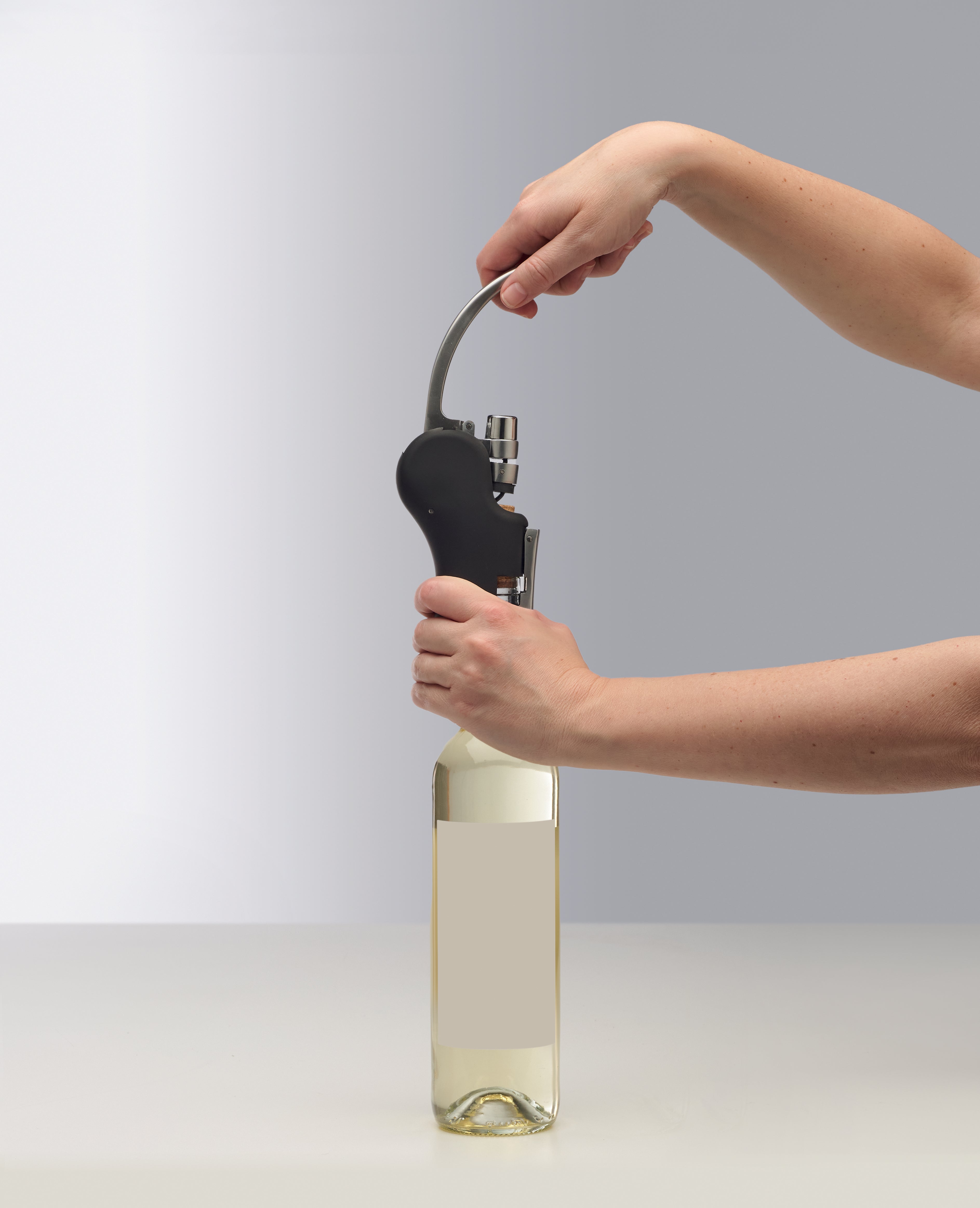 CORCHO Automatic Lever Corkscrew with Rubberised Finish