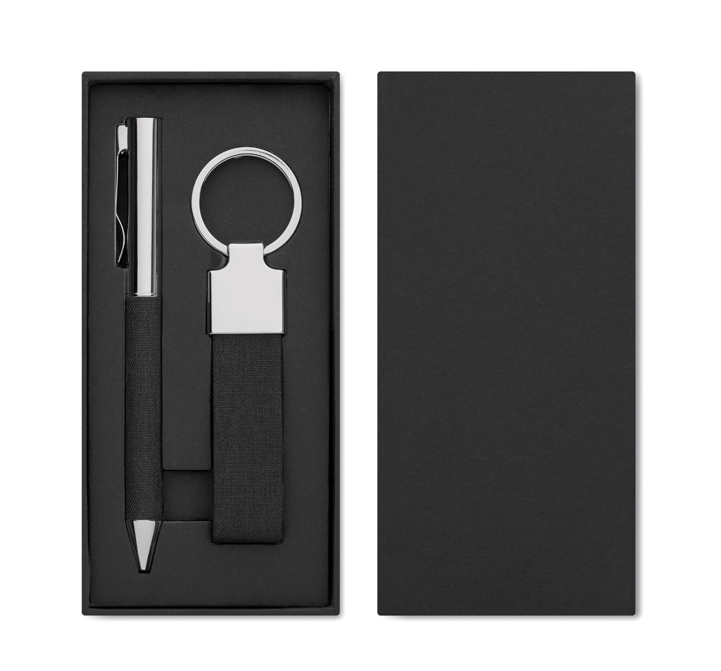 SCRIBI 2 Metal Pen and Keyring Gift Set