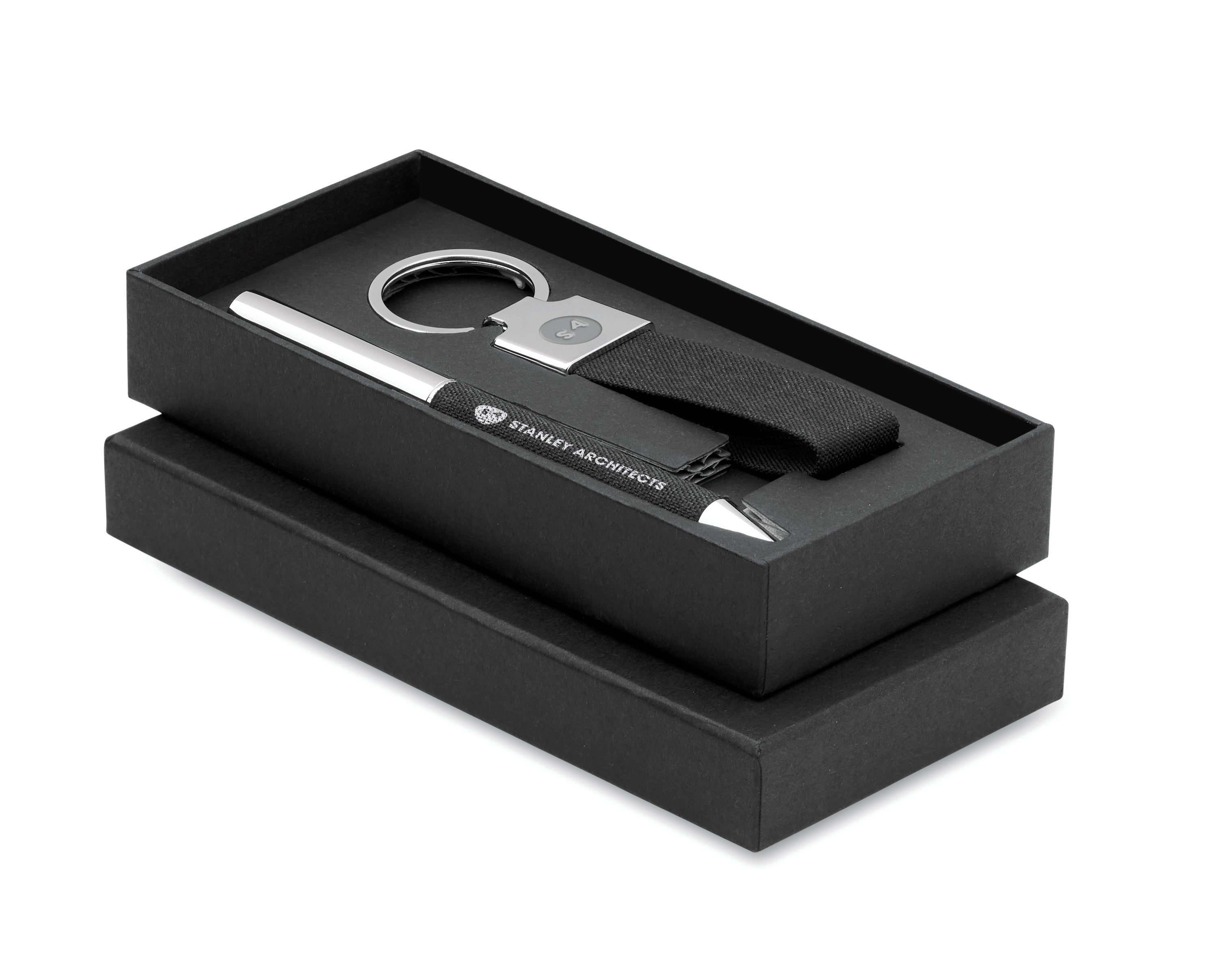 SCRIBI 2 Metal Pen and Keyring Gift Set