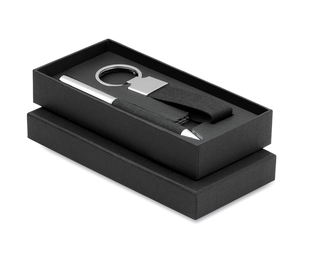 SCRIBI 2 Metal Pen and Keyring Gift Set