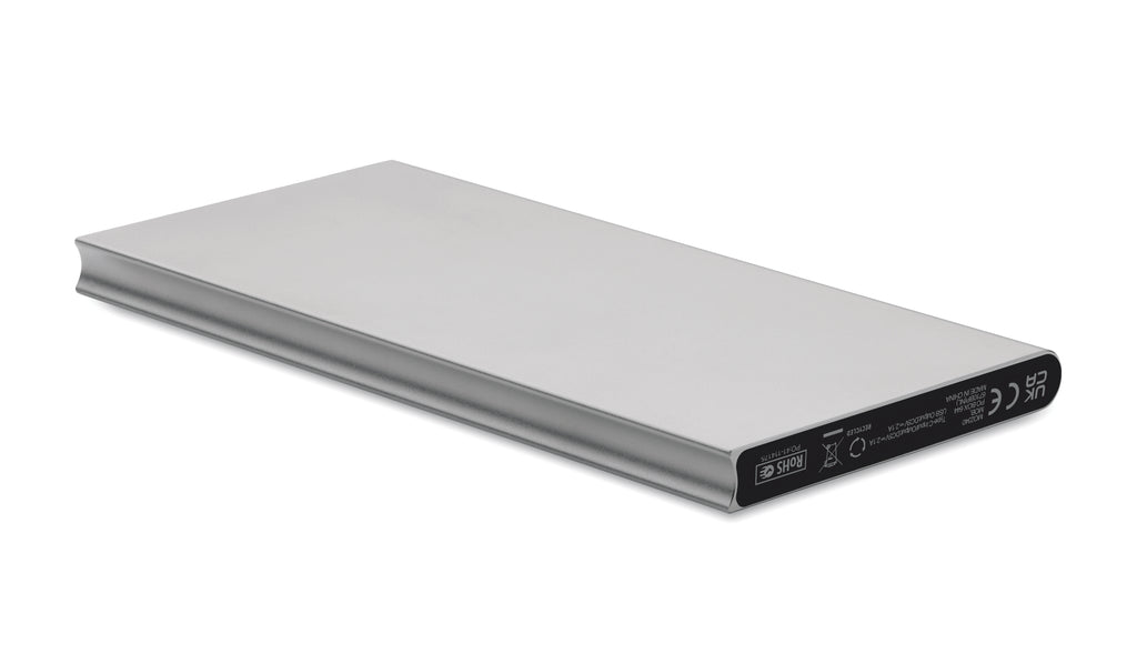 POWERFLAT8C Recycled Aluminium Powerbank 8000mAh