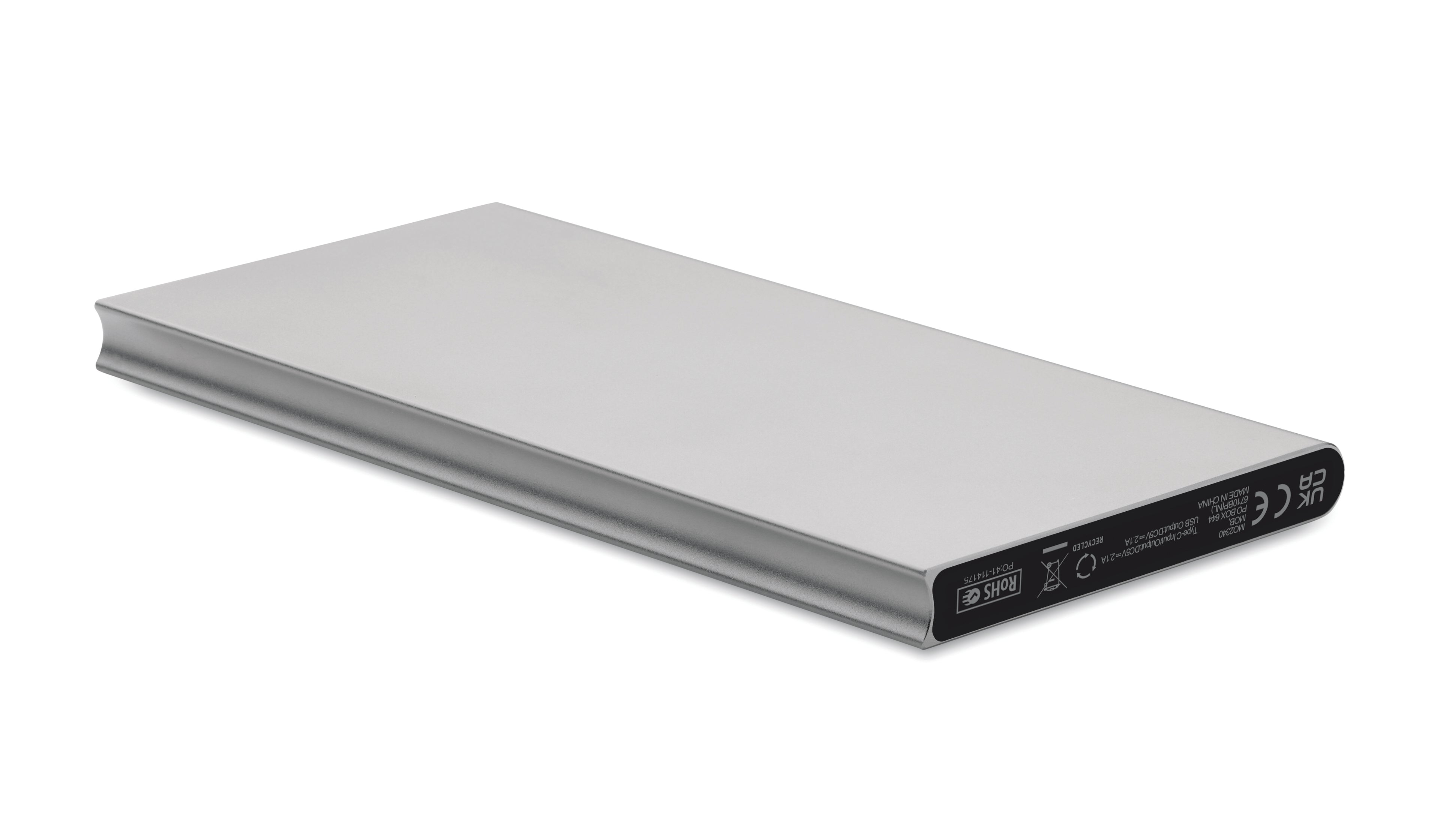 POWERFLAT8C Recycled Aluminium Powerbank 8000mAh