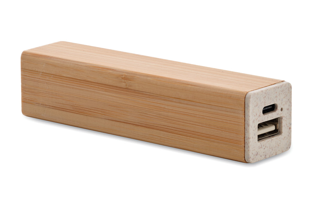 POWERBAMC Bamboo Powerbank 2600mAh with Dual USB