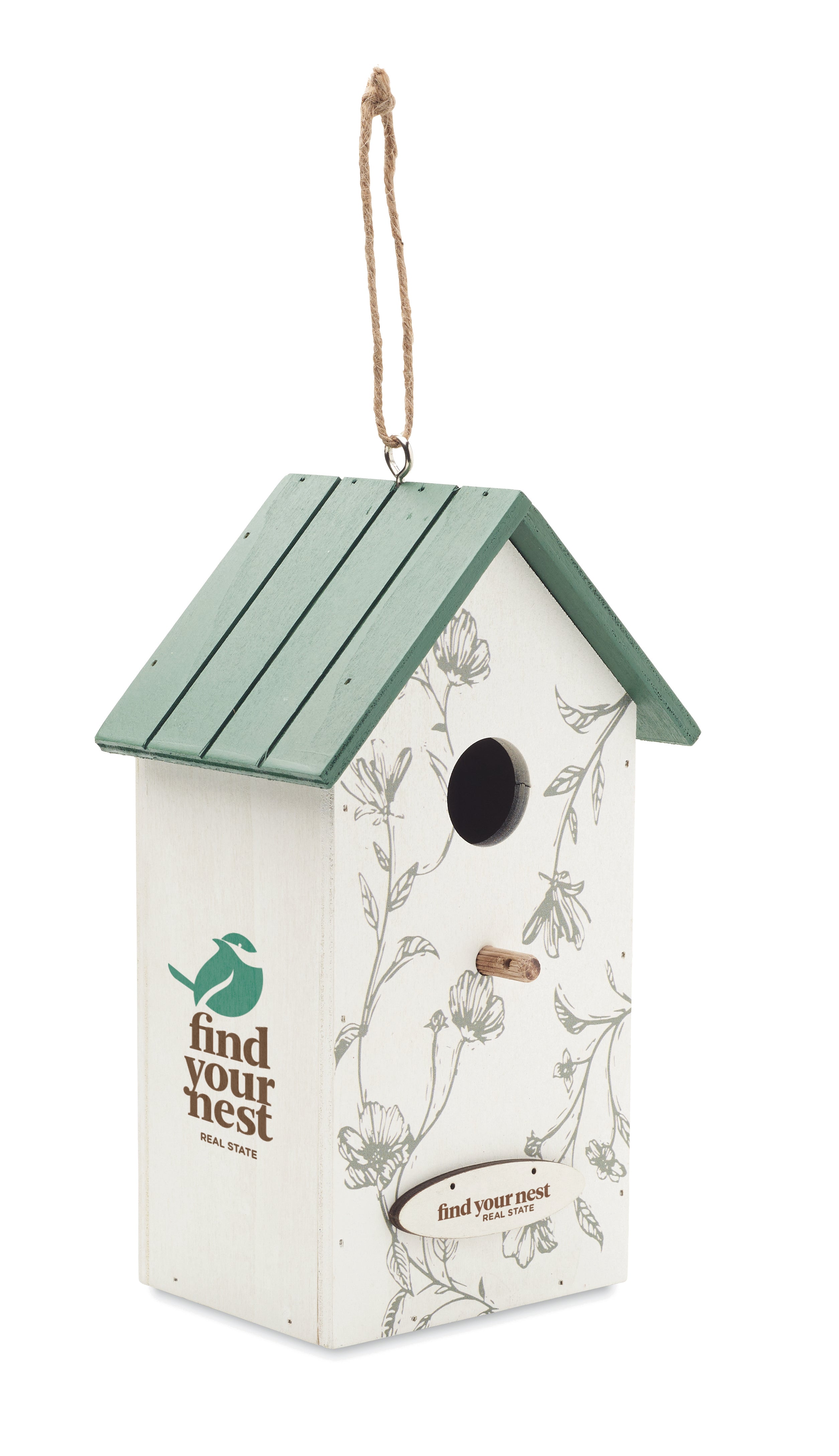 GreenJay Plywood Bird House with Branding Options
