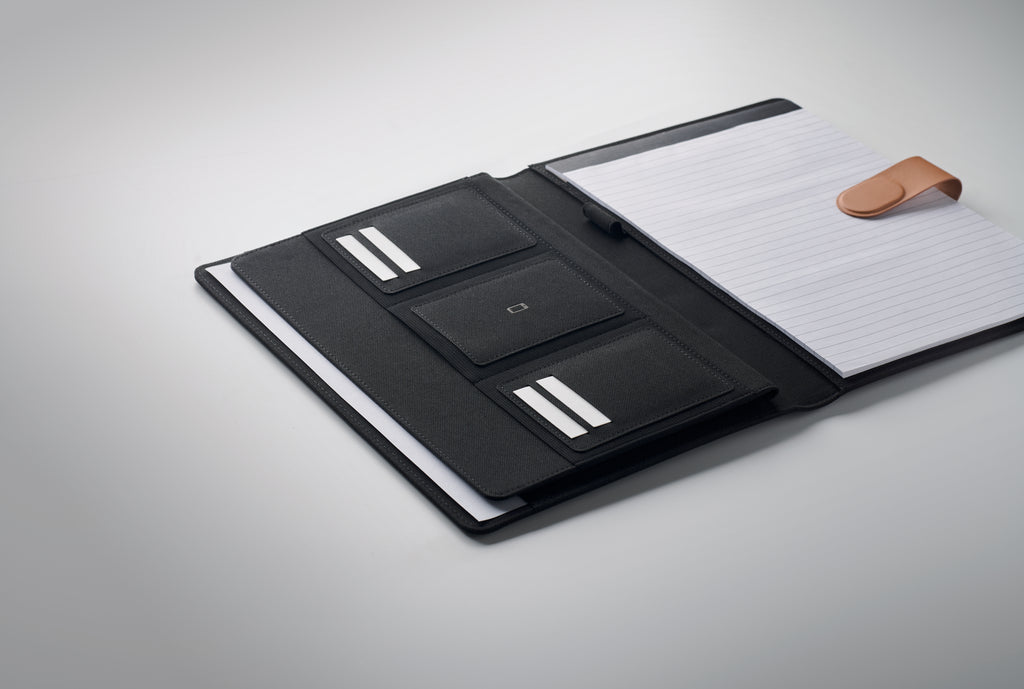 FAUX A4 RPET Conference Folder with Magnetic Closure