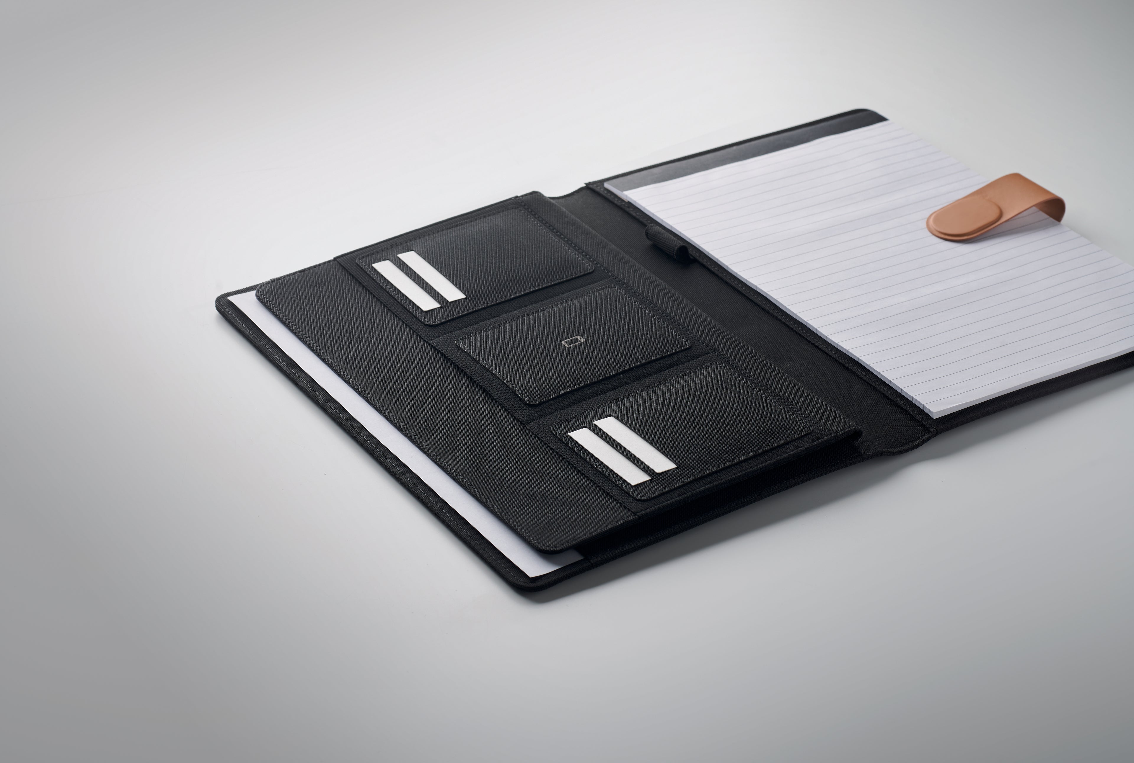 FAUX A4 RPET Conference Folder with Magnetic Closure