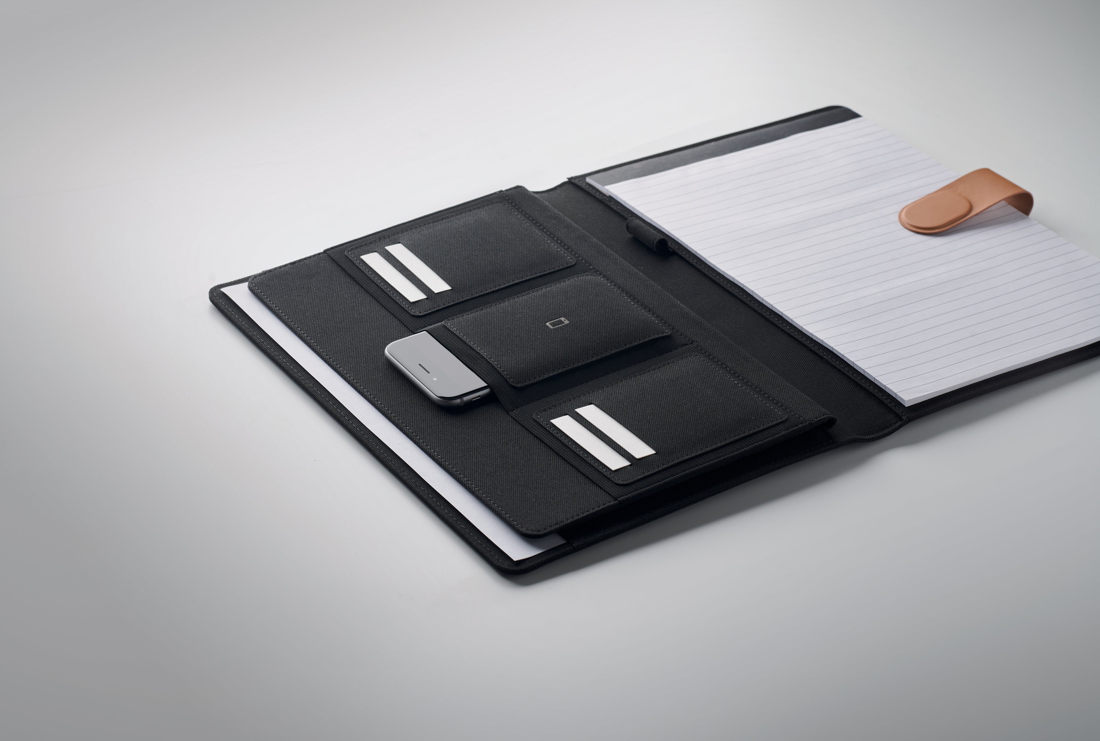 FAUX A4 RPET Conference Folder with Magnetic Closure