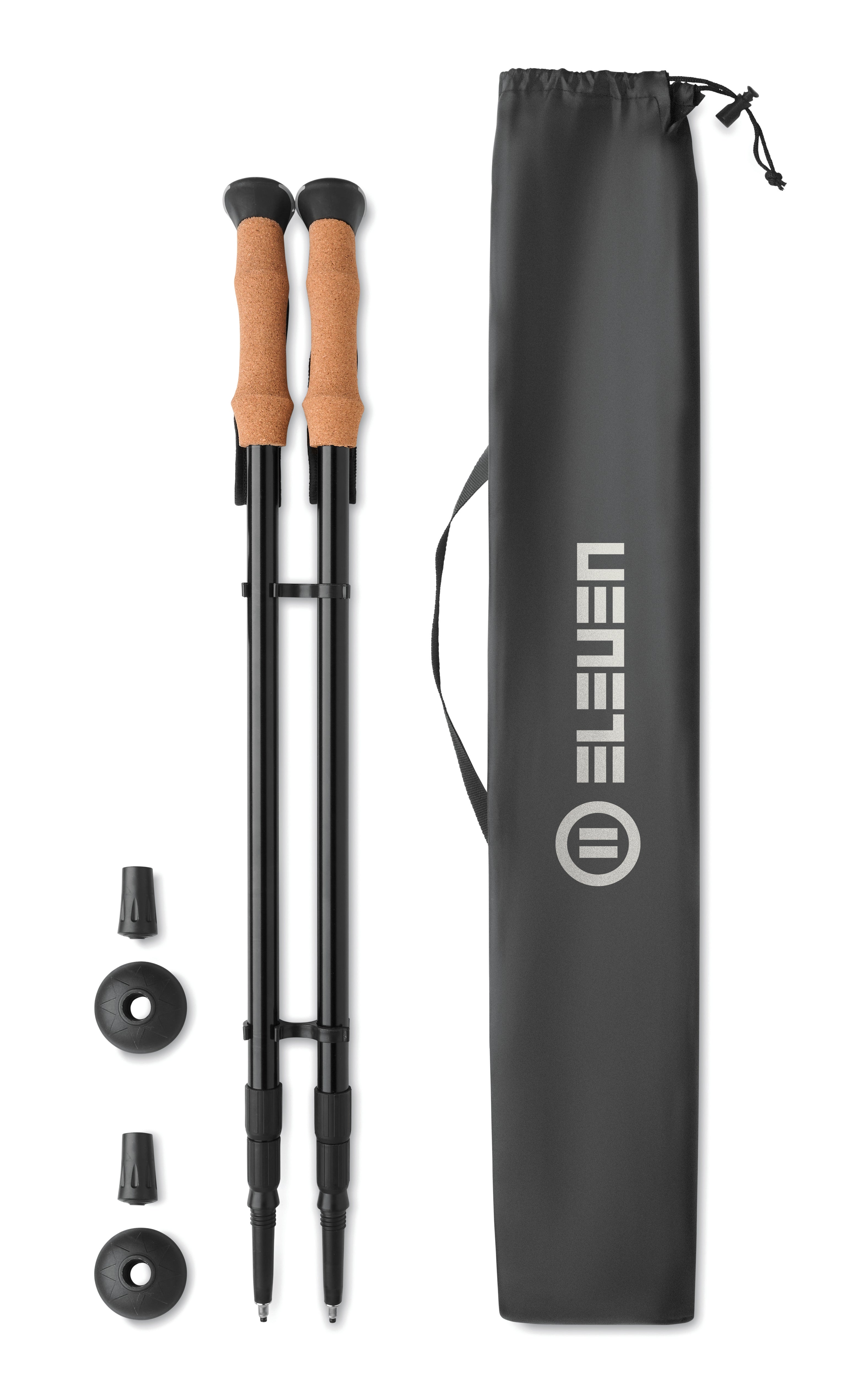 NOLE Adjustable Nordic Walking Poles with Pouch