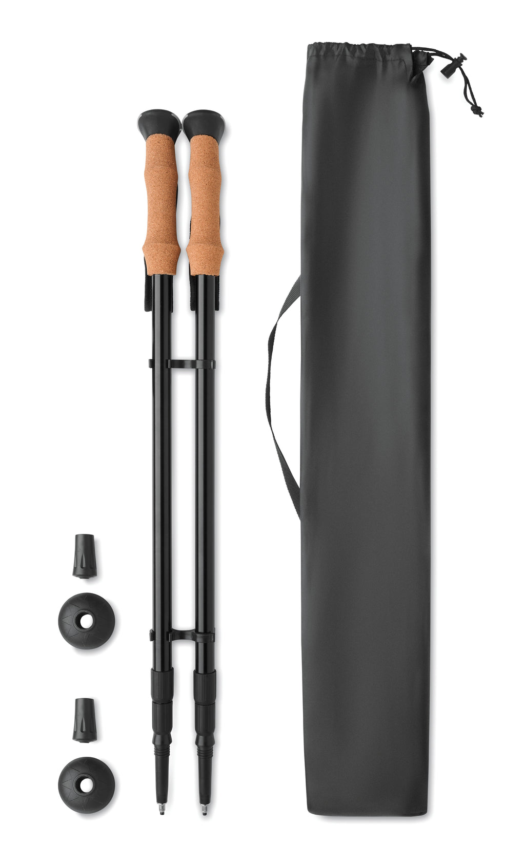 NOLE Adjustable Nordic Walking Poles with Pouch