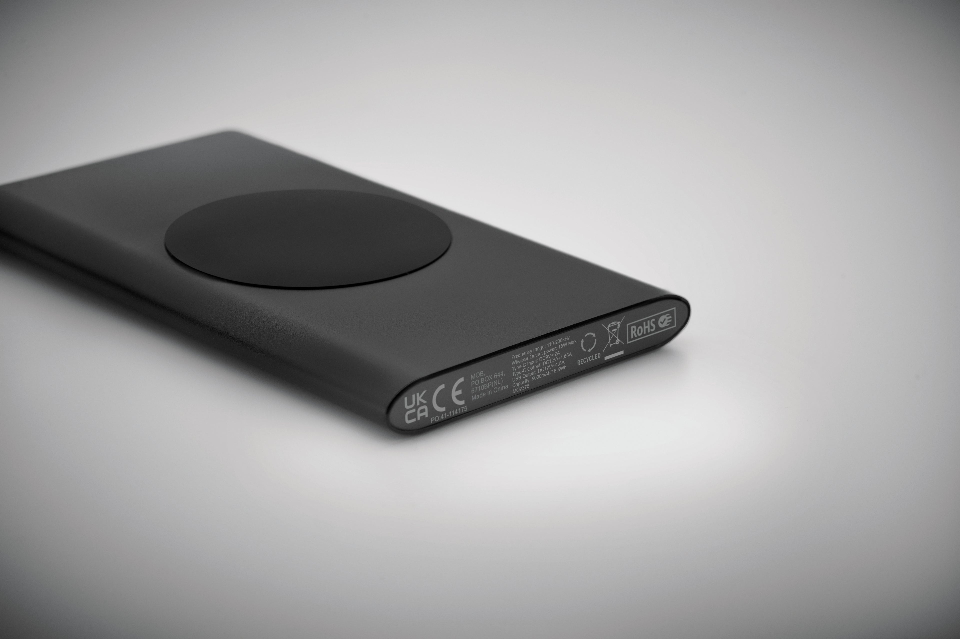 POWERPLUS Wireless Powerbank 5000mAh Recycled Aluminium
