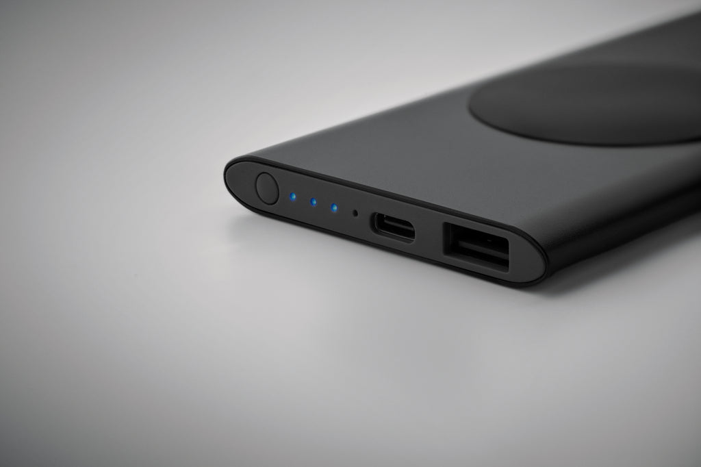 POWERPLUS Wireless Powerbank 5000mAh Recycled Aluminium