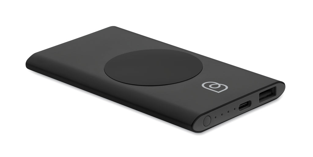 POWERPLUS Wireless Powerbank 5000mAh Recycled Aluminium