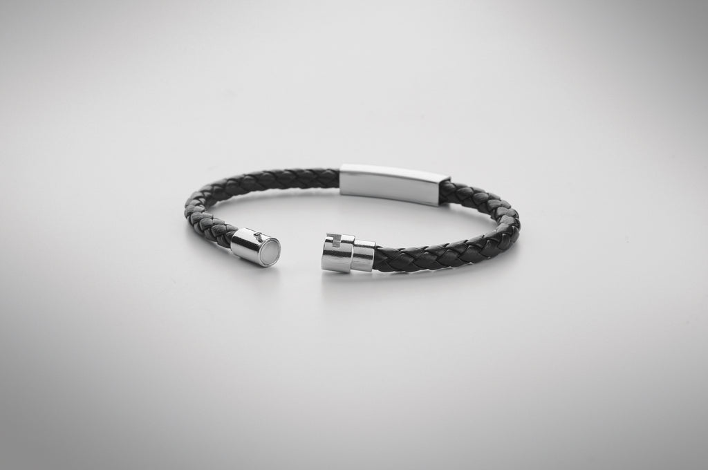 FAULETI Braided Faux Leather Cuff Bracelet