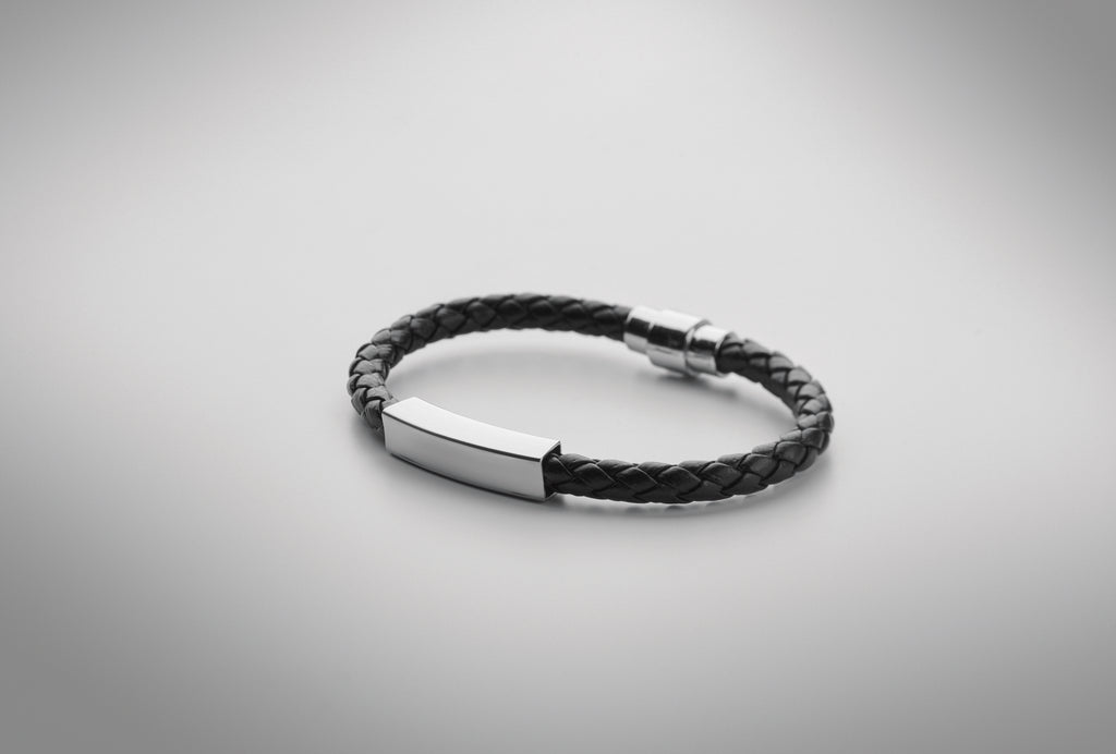 FAULETI Braided Faux Leather Cuff Bracelet