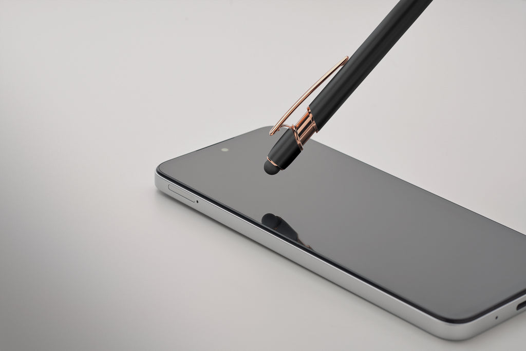 Scribble Recycled Aluminium Stylus Pen with Rose Gold