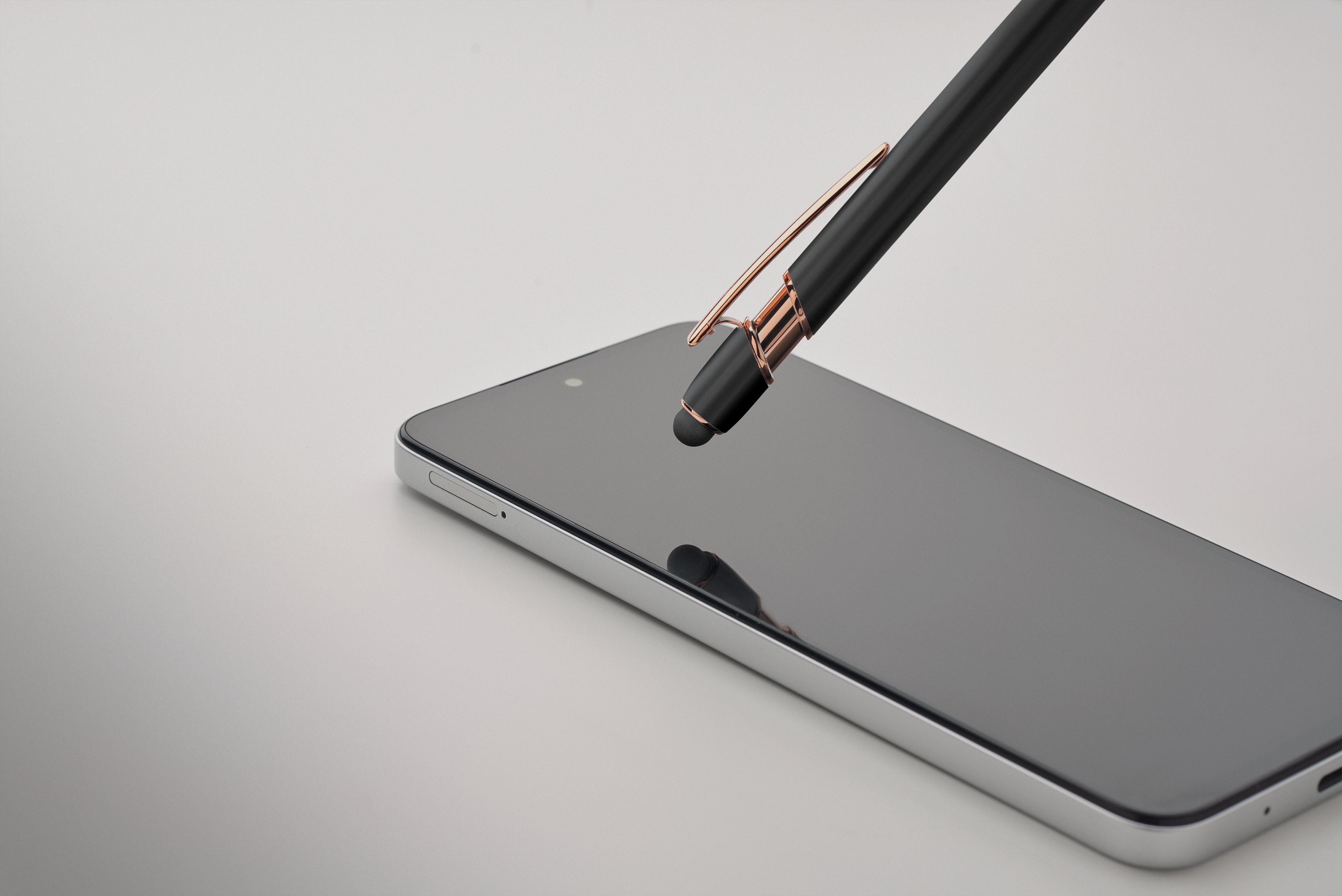 Scribble Recycled Aluminium Stylus Pen with Rose Gold