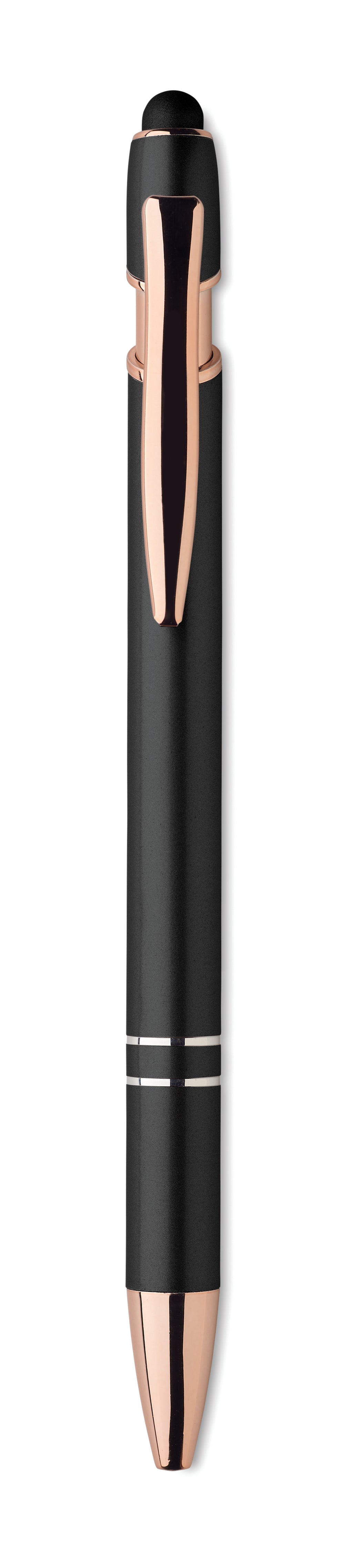 Scribble Recycled Aluminium Stylus Pen with Rose Gold