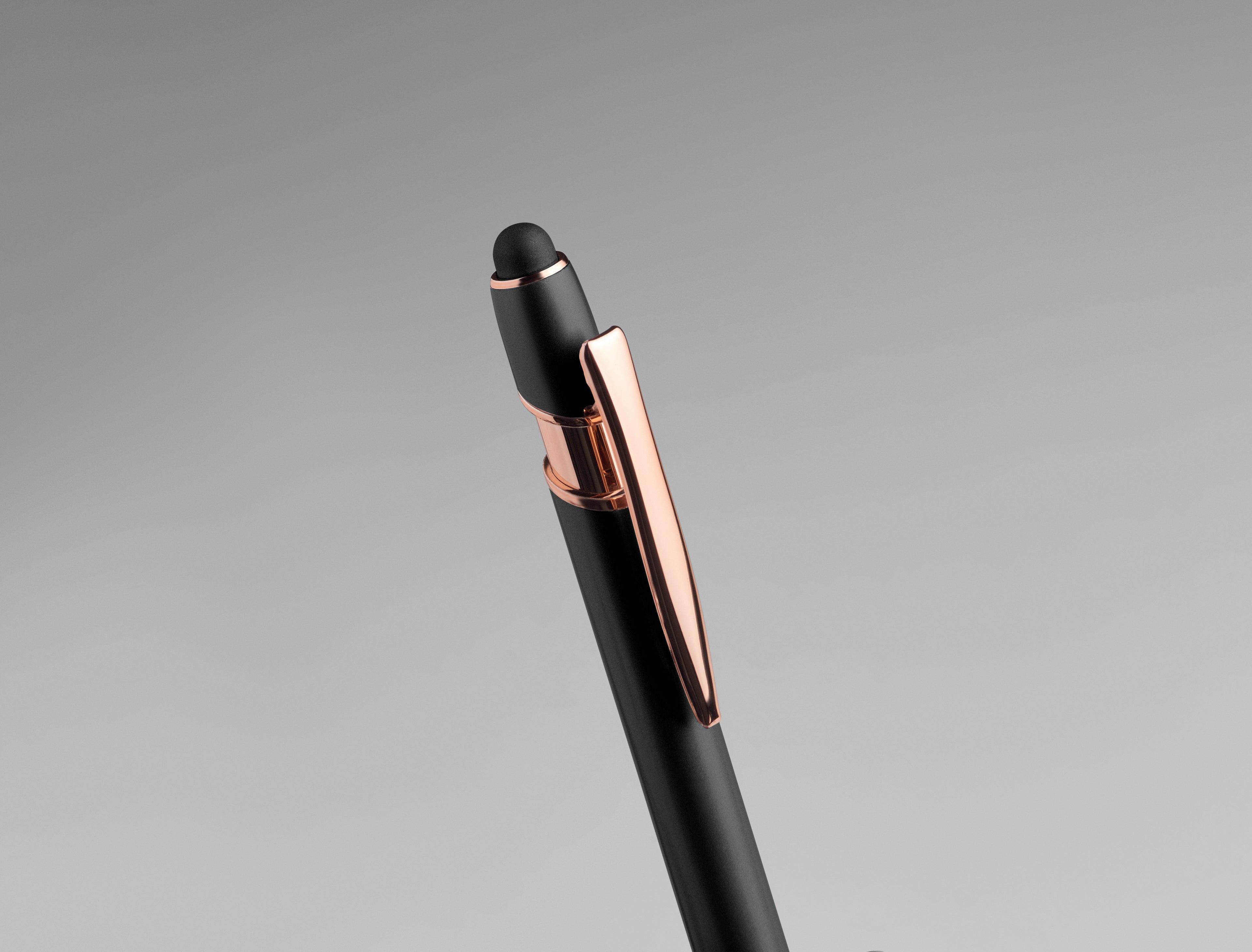 Scribble Recycled Aluminium Stylus Pen with Rose Gold