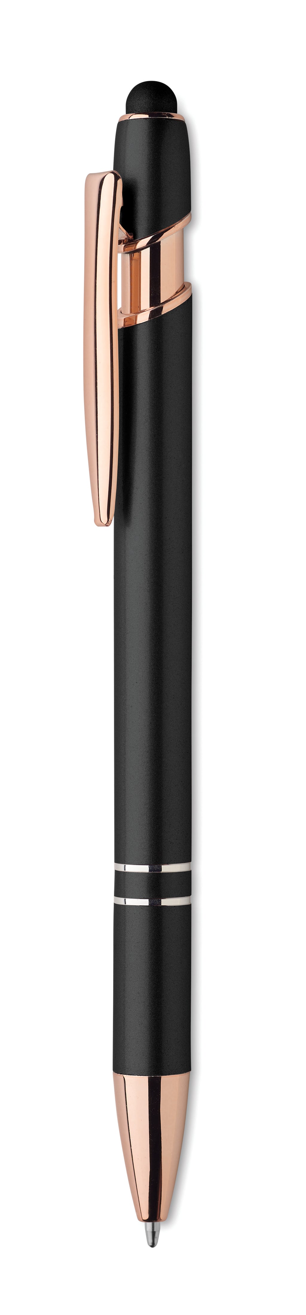 Scribble Recycled Aluminium Stylus Pen with Rose Gold
