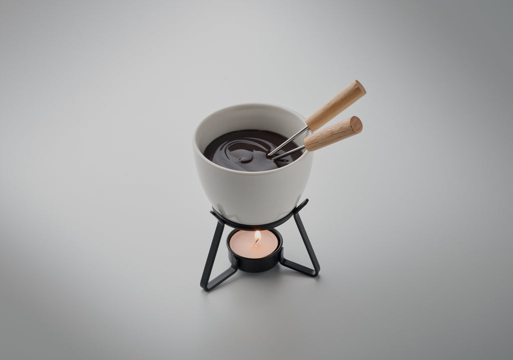 KASE Ceramic Fondue Set for Two 240ml