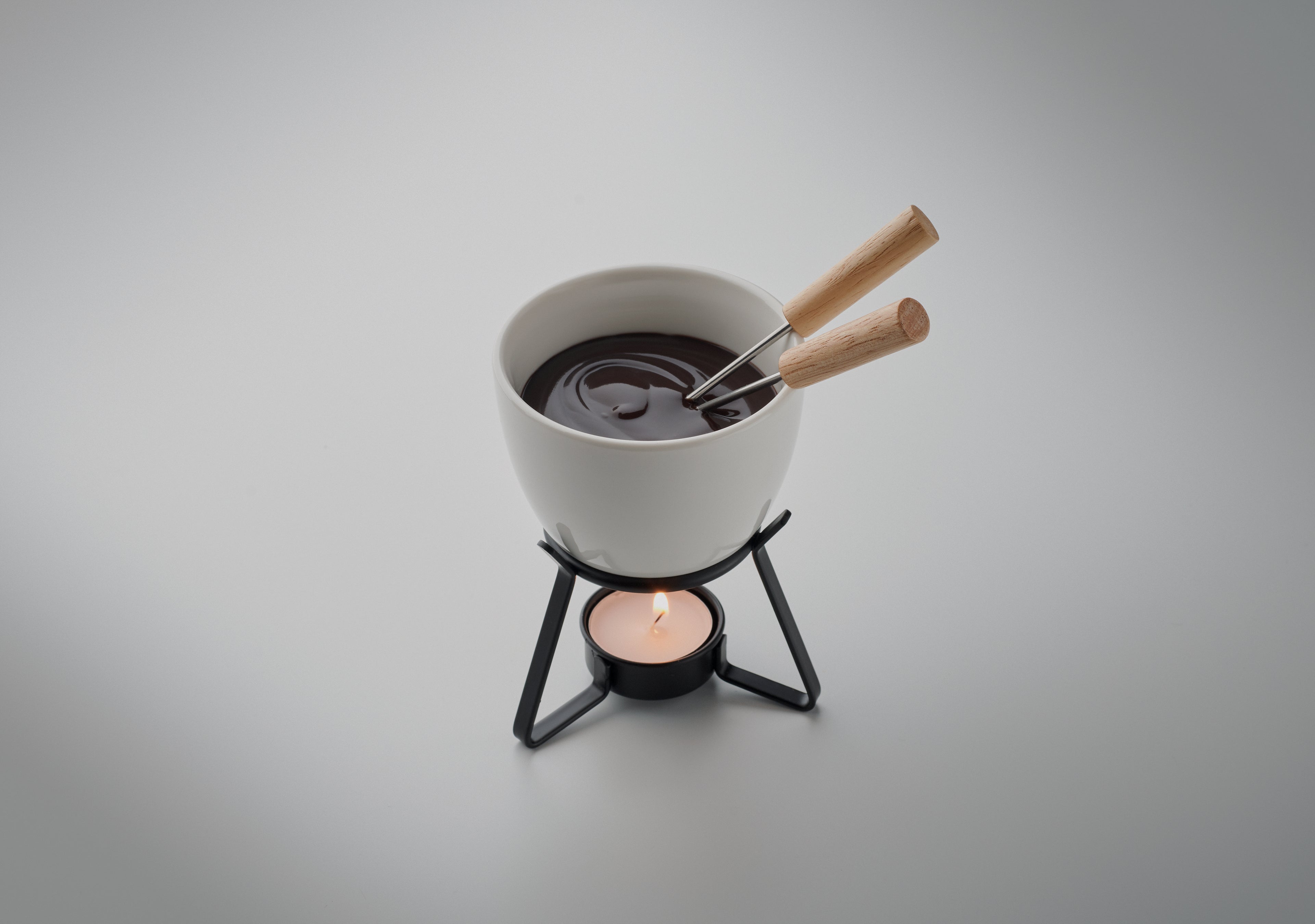 KASE Ceramic Fondue Set for Two 240ml