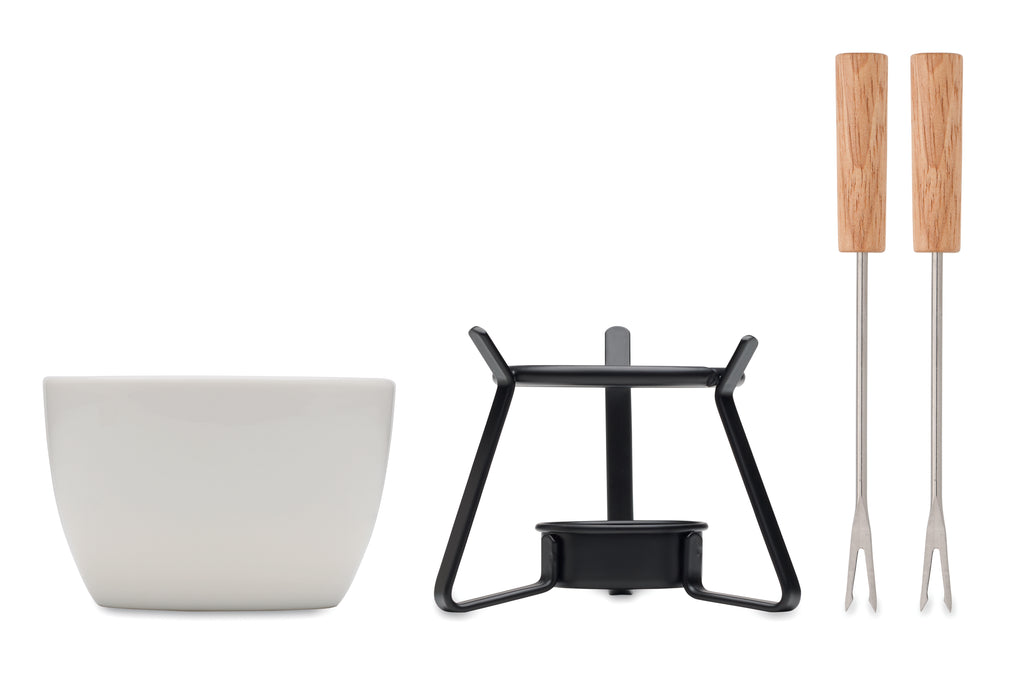 KASE Ceramic Fondue Set for Two 240ml