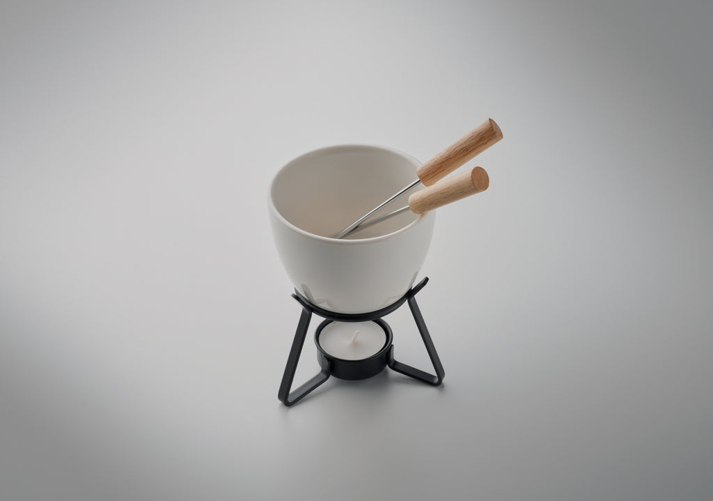 KASE Ceramic Fondue Set for Two 240ml