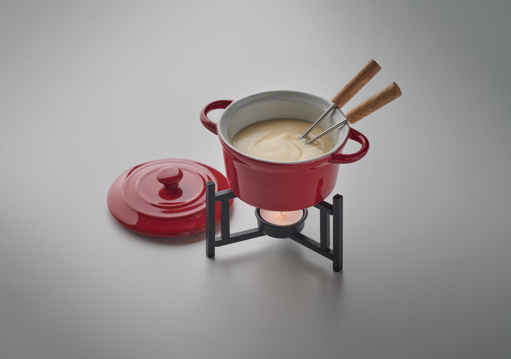 Big Kase Ceramic Fondue Set for Two