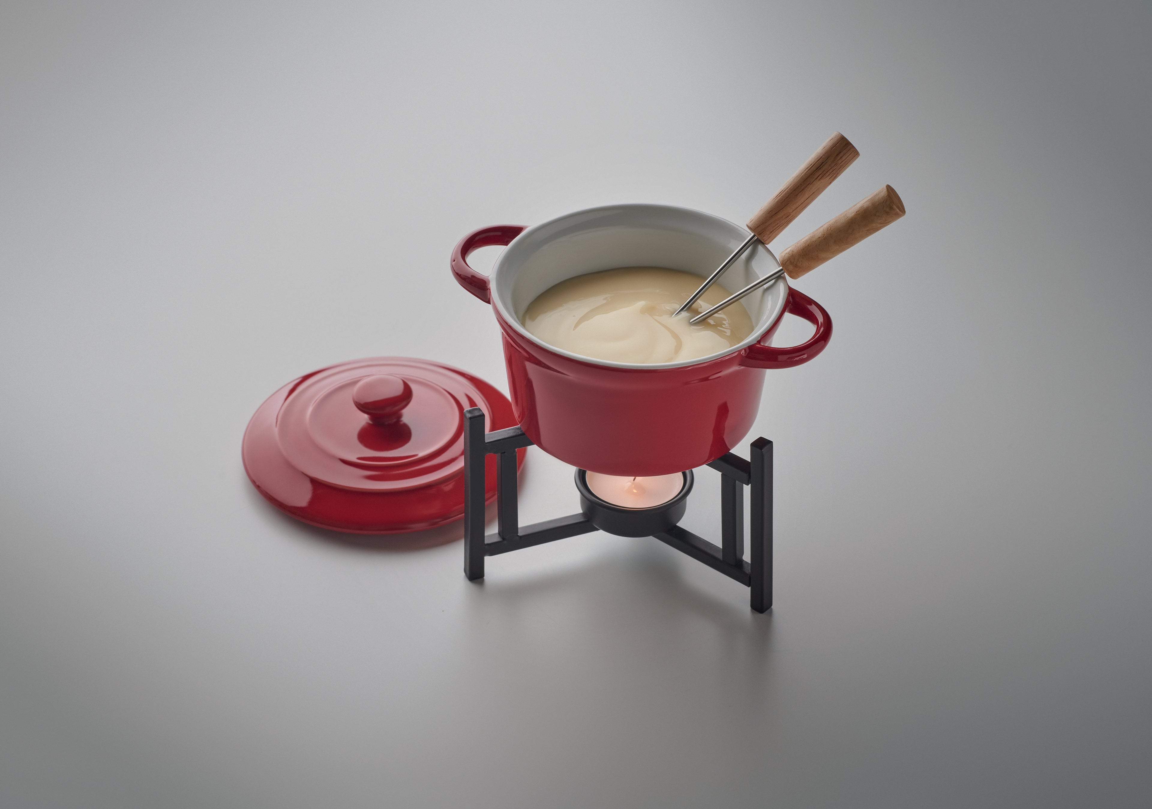 Big Kase Ceramic Fondue Set for Two