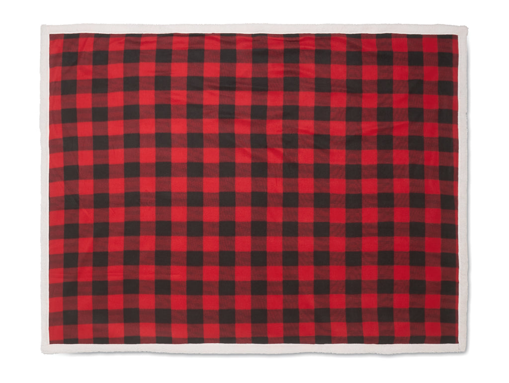 Shermatt RPET Sherpa Fleece Blanket with Handle
