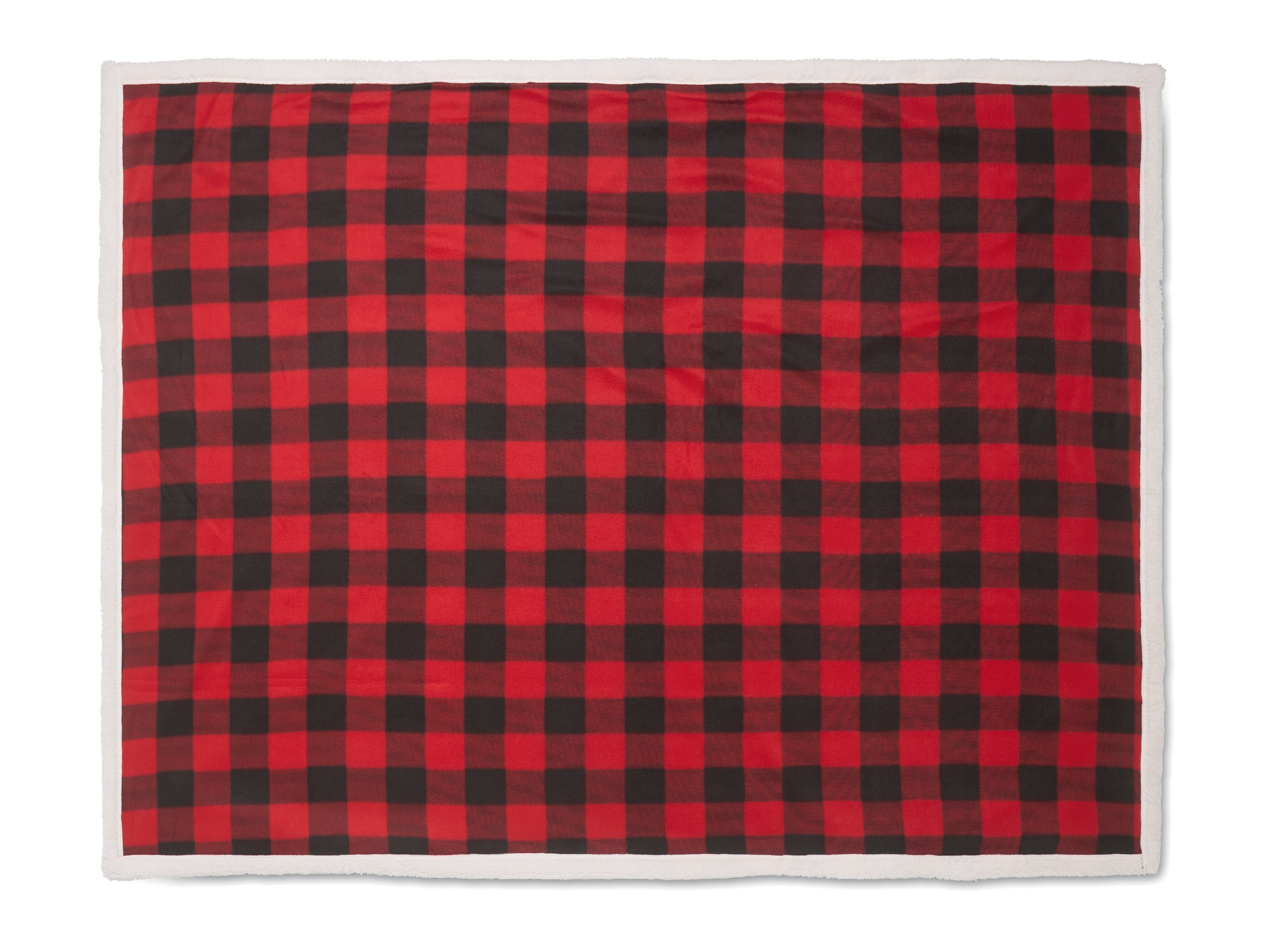 Shermatt RPET Sherpa Fleece Blanket with Handle